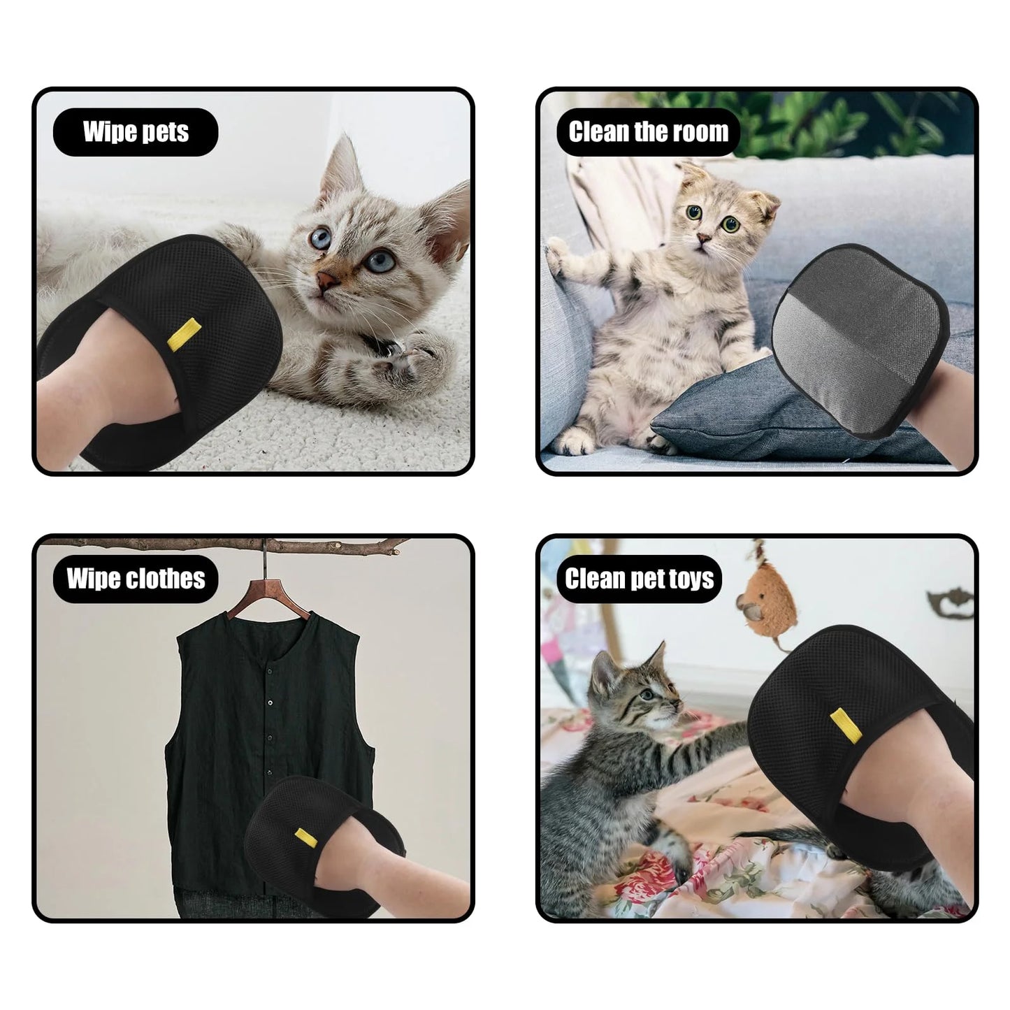 Pet Hair Removal Grooming Gloves™
